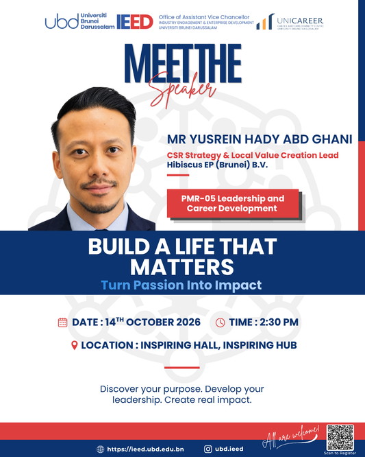 PMR-05 Leadership and Career Development: UniCareer and Hibiscus Academy Career Talk Series | Build a Life That Matters