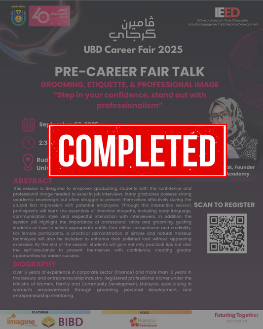 Pre-Career Fair Talk: Grooming, Etiquette & Professional Image