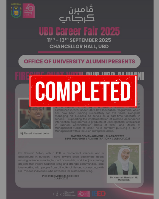Career Fair 2025: Fireside Chats with UBD Alumni