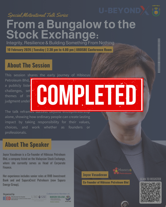 U-BEYONDX: Special Motivational Talk Series | From a Bungalow to the Stock Exchange